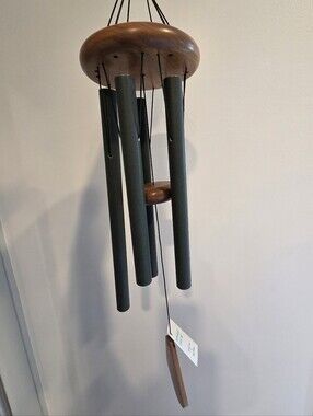 Weatherland-Morning Song  In Black Walnut Wind Chime NWT For Front Porch Use!